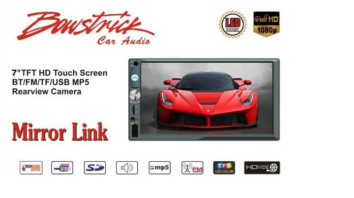 Bowstrick BOS-7040 7-Inch Double-DIN Car Stereo | Bowstrick.net