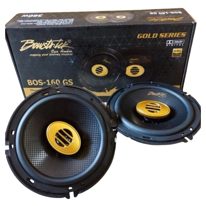 Bowstrick BOS-160 GS Gold Series Coaxial Car Speakers - Pair | Bowstrick.net