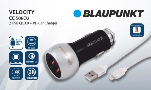 Blaupunkt Quick Car Charger BP CC 508 Q1 | Bowstrick.net