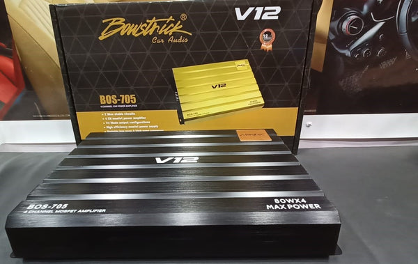 Bowstrick BOS-705 V12 4-Channel Car Amplifier | Bowstrick.net